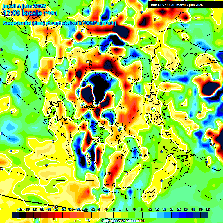 Modele GFS - Carte prévisions