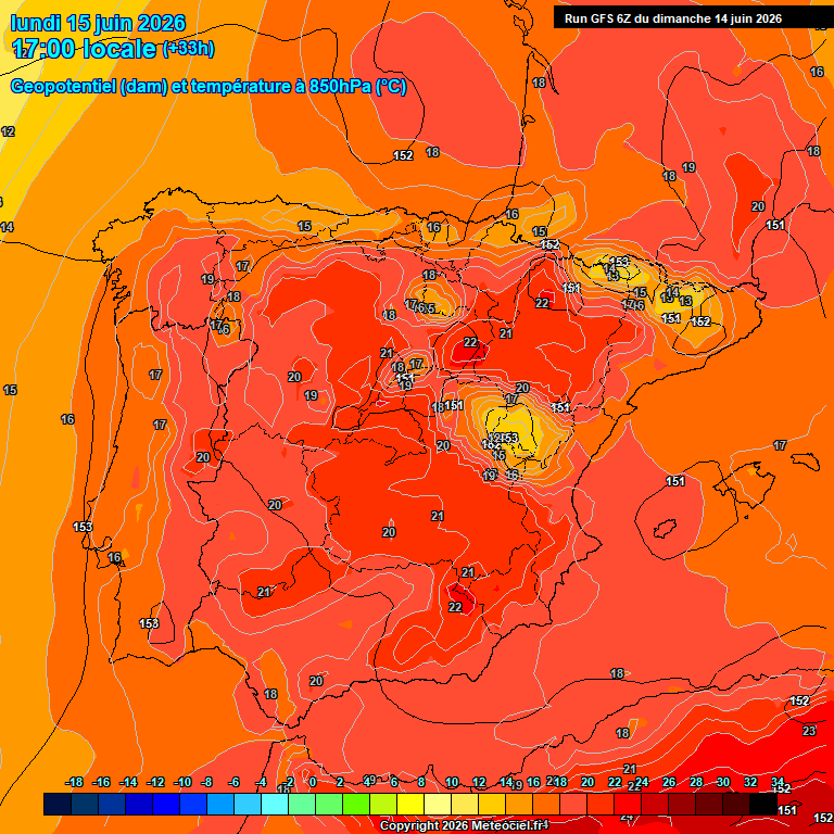 Modele GFS - Carte pr�visions 