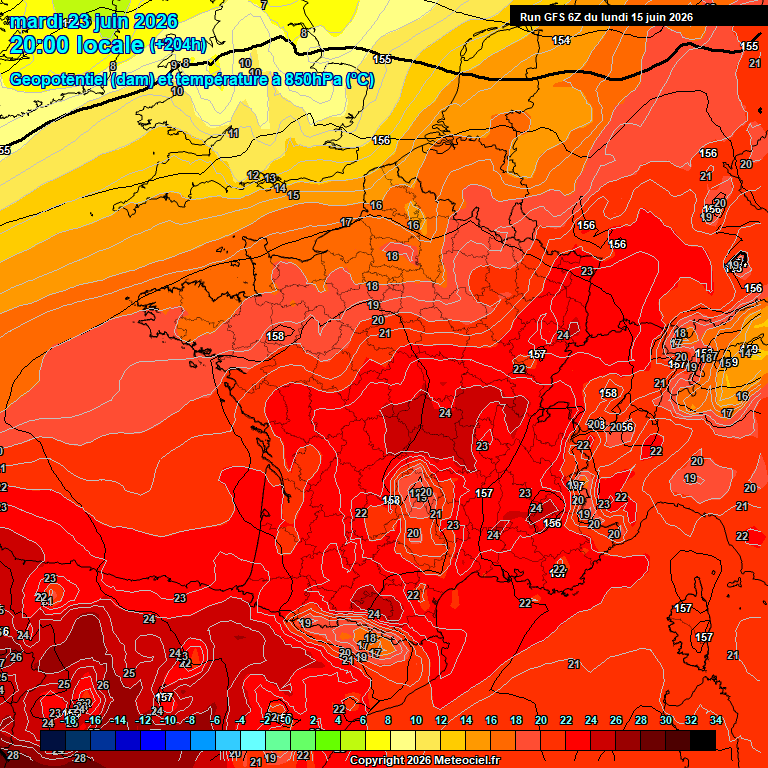 Modele GFS - Carte pr�visions 